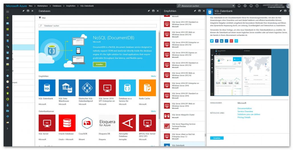 Azure Datenbankwelt